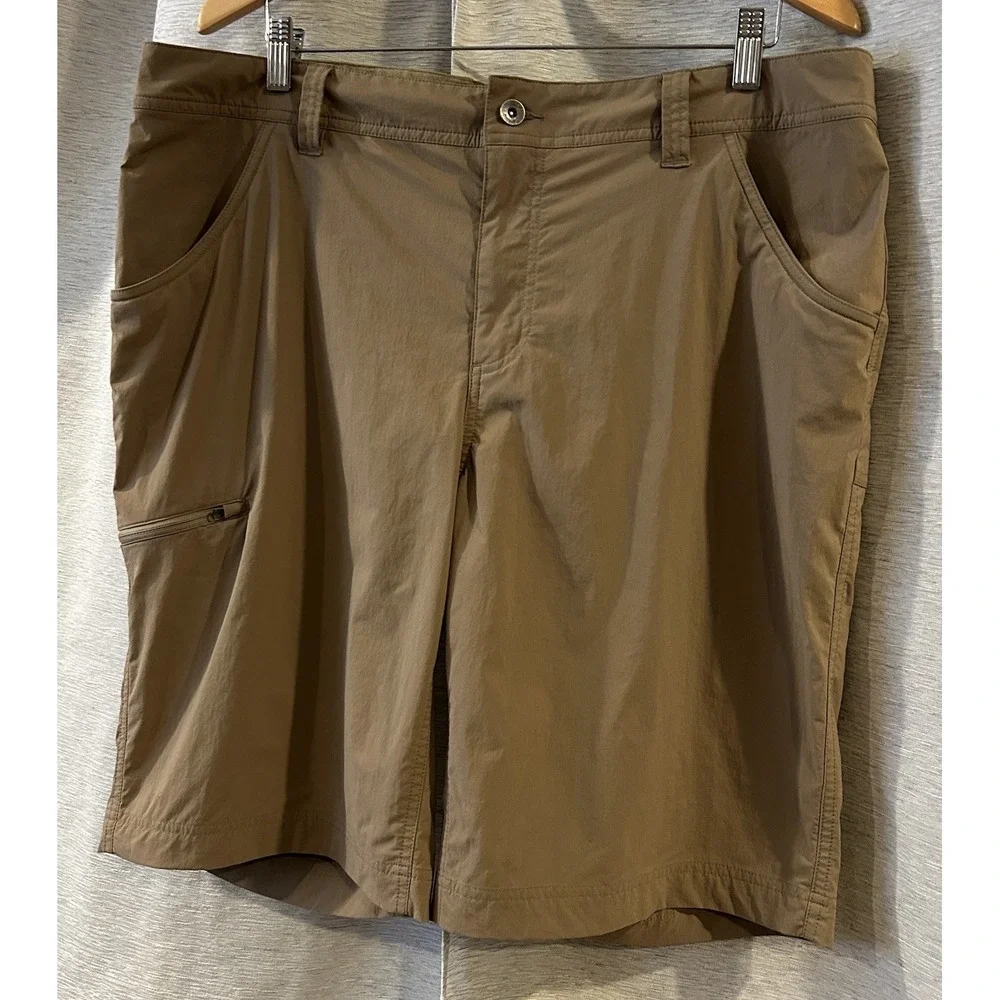 Marmot Shorts Men's 38 Khaki Stretch Performance‎ Nylon Tech Pocket Hike